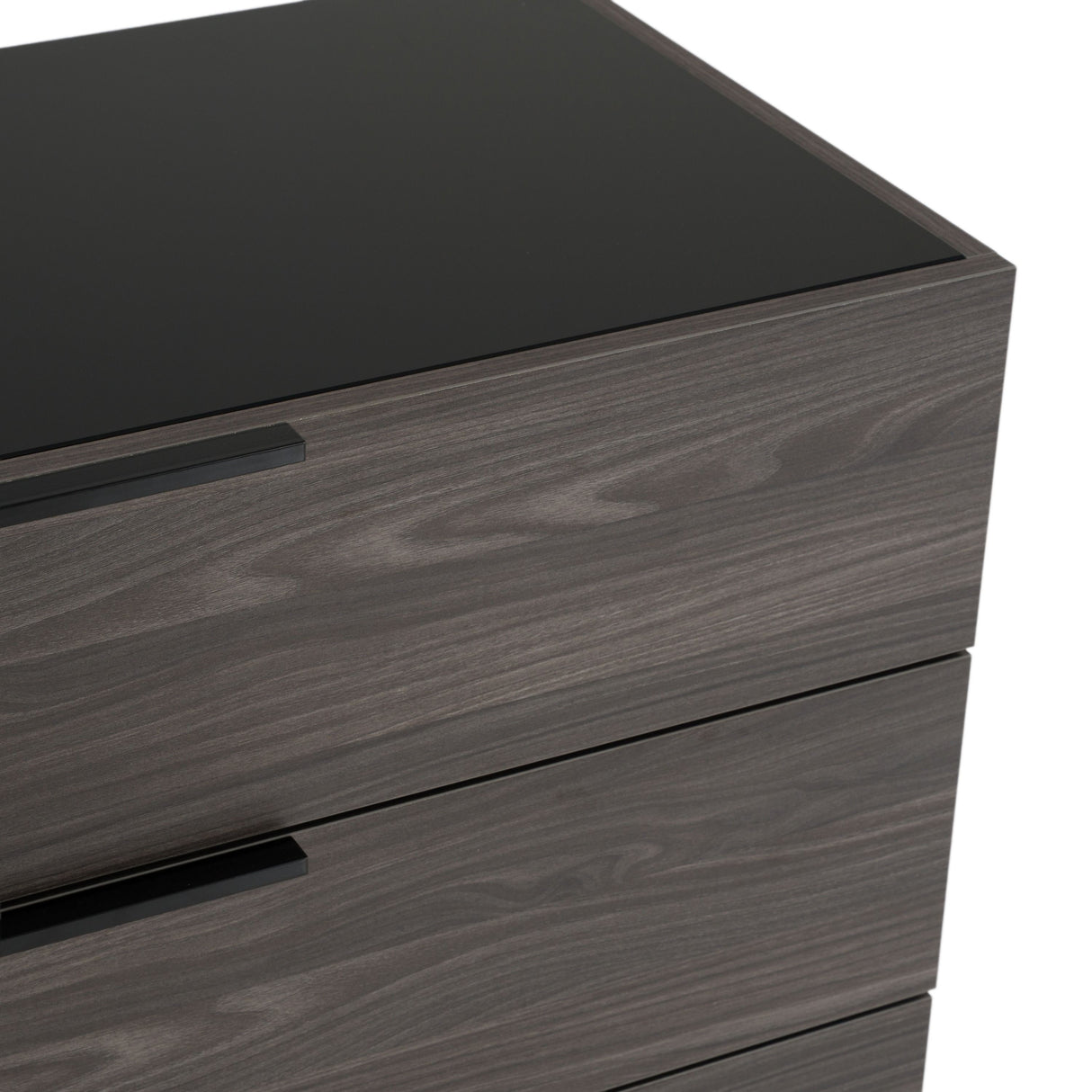 Queen Nova Enzo Italian Modern Grey Oak & Fabric Bedroom Set