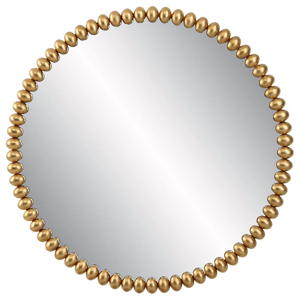Byzantine Round Mirror - Gold by Uttermost - View 1
