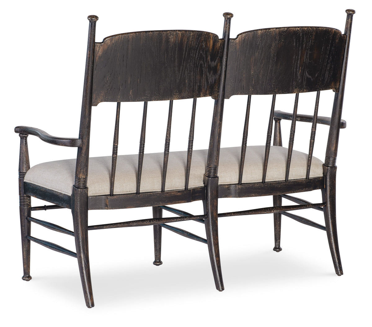 Americana Dining Bench - Dark Brown / Beige by Hooker Furniture - View 3