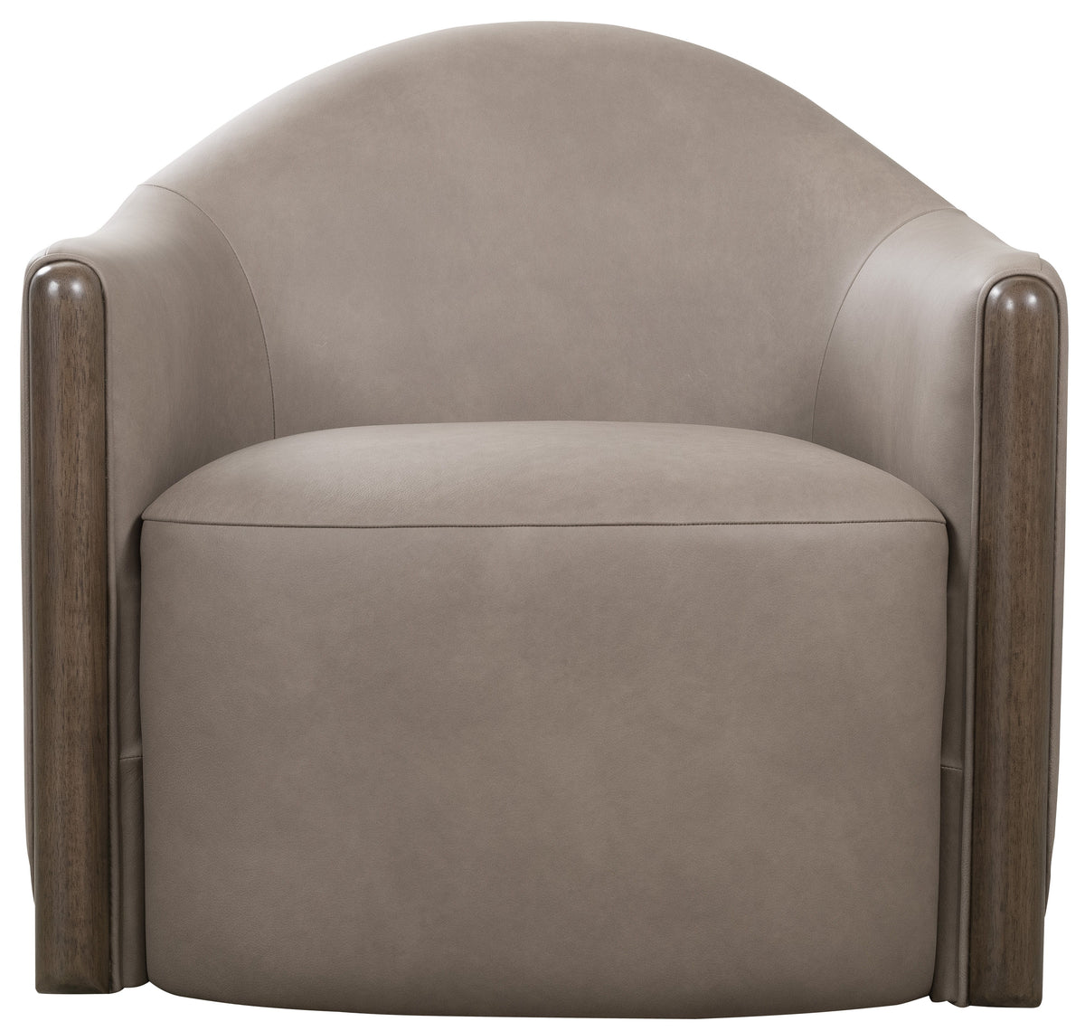 Cora Swivel Chair Gray / Brown - Dark Gray by Hooker Furniture - View 4