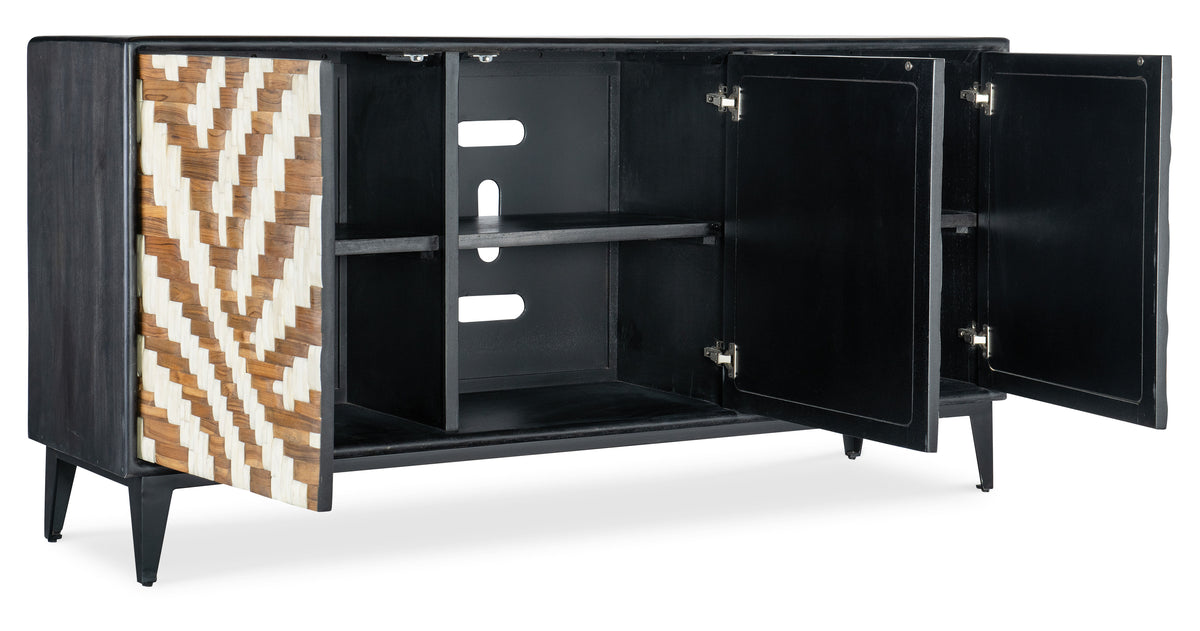 Commerce And Market Entwined Credenza - Black / Light Brown by Hooker Furniture - View 4