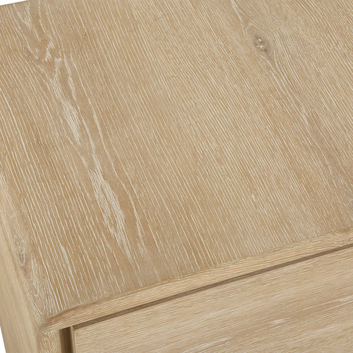 Evanston 4 Door Natural Oak Cabinet Woodtone - Light Brown by Uttermost - View 13