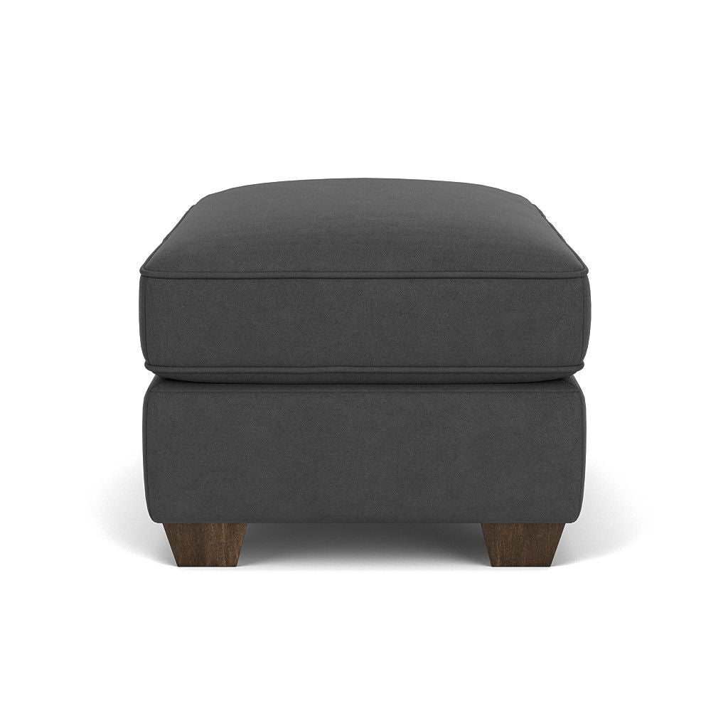 Carson Leather Ottoman, Heavy Thread Stitching | Flexsteel