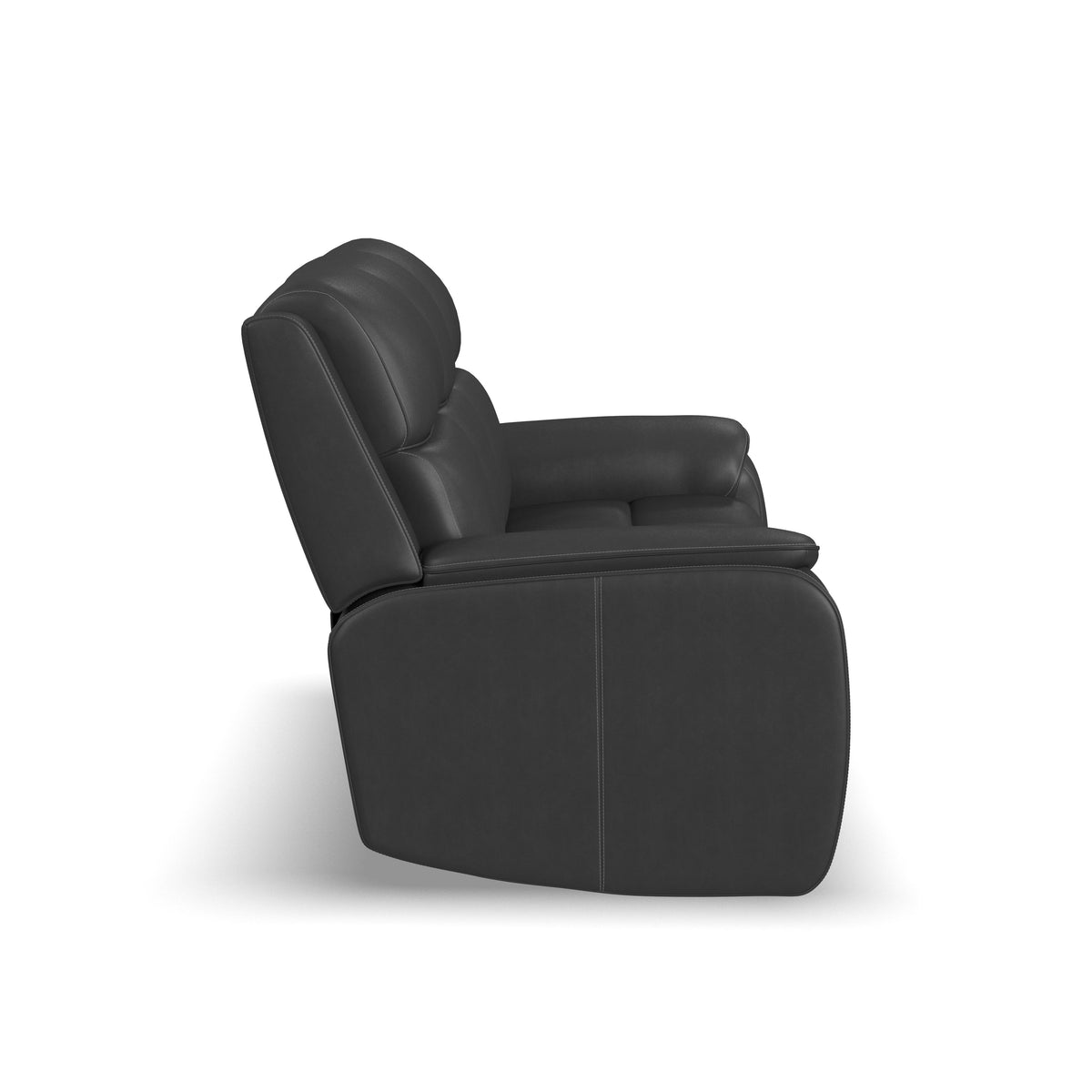 Ziggy Power Reclining Sofa With Power Headrest, Lumbar, Heat & Massage - Iron | Flexsteel