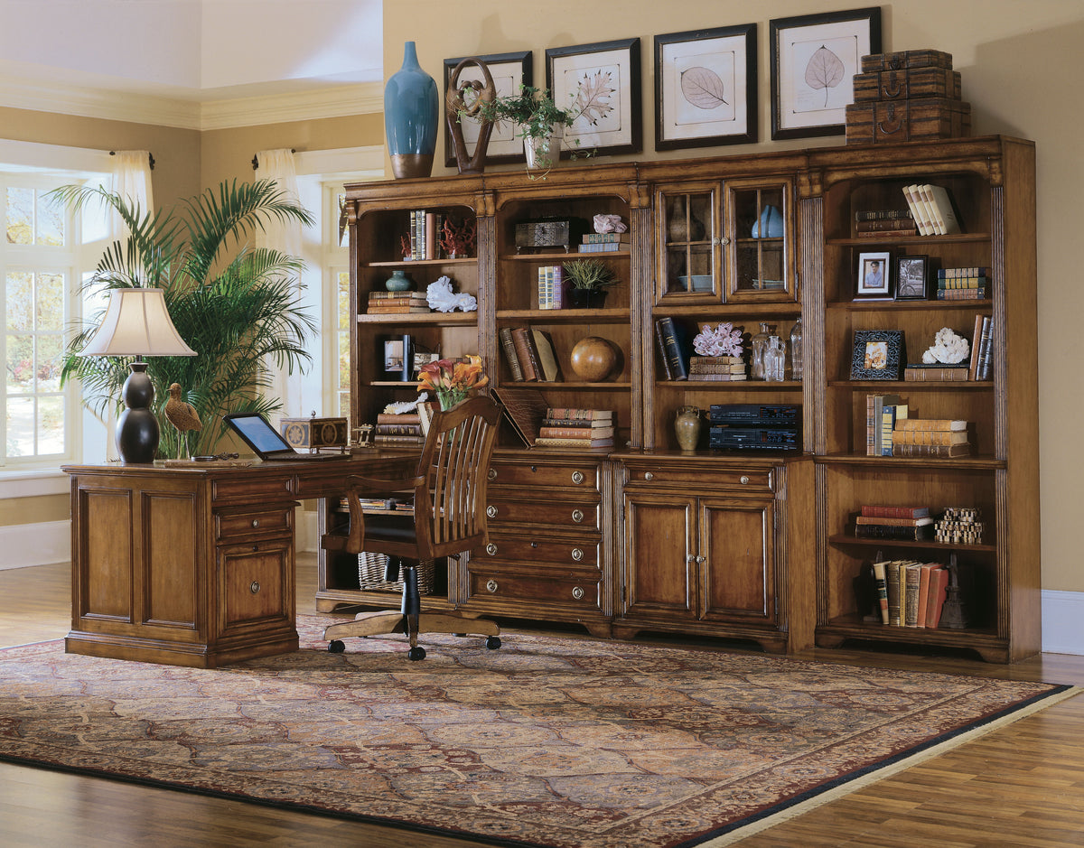 Brookhaven Tall Bookcase - Dark Brown by Hooker Furniture - View 3