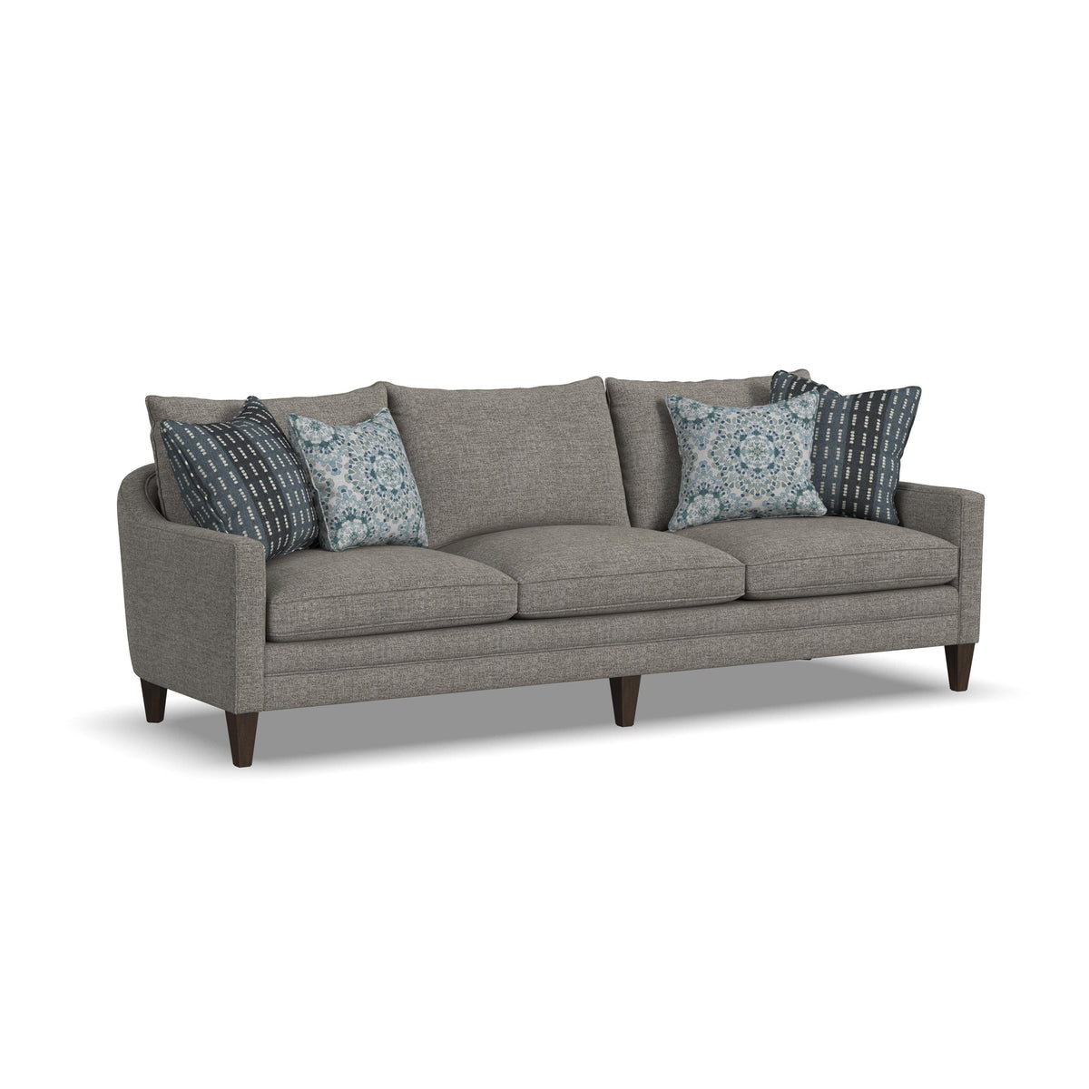 Eleanora Large Three-Cushion Sofa With Legs | Flexsteel