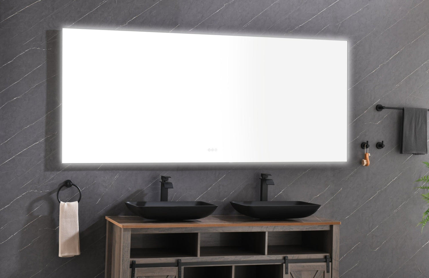 84x 36Inch LED Mirror Bathroom Vanity Mirror with Back Light, Wall Mount Anti - Fog Memory Large Adjustable Vanity Mirror | Home Elegance USA