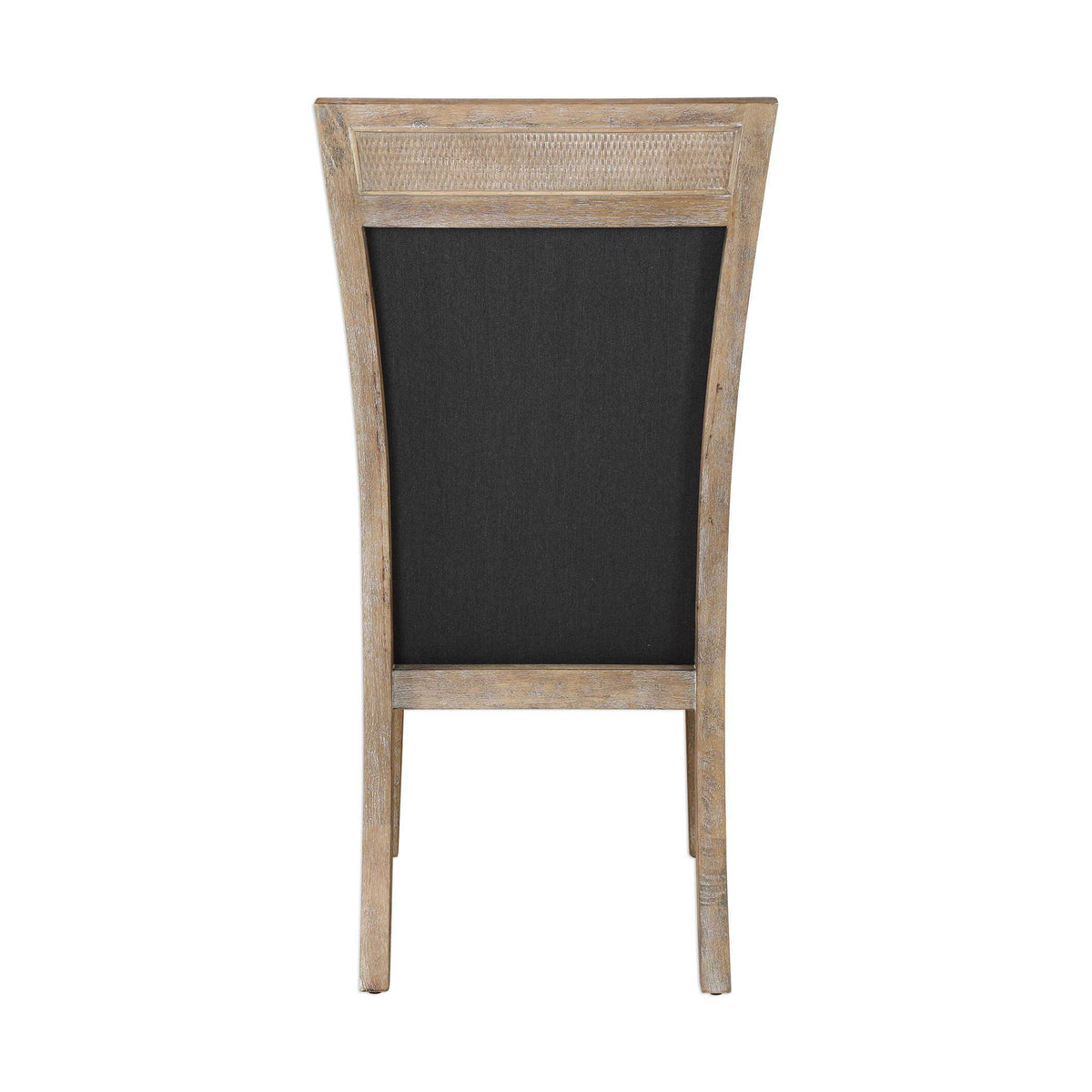 Encore Armless Chair Dark Gray - Black / Light Brown by Uttermost - View 5