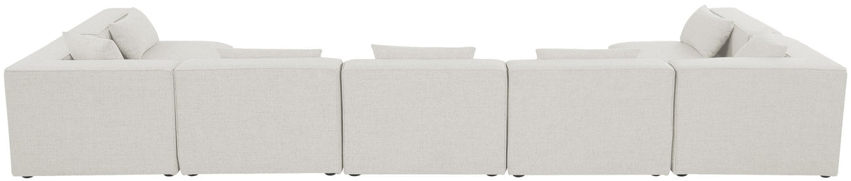 Cube - Modular Sectional 7 Piece - Cream | Home Elegance USA
