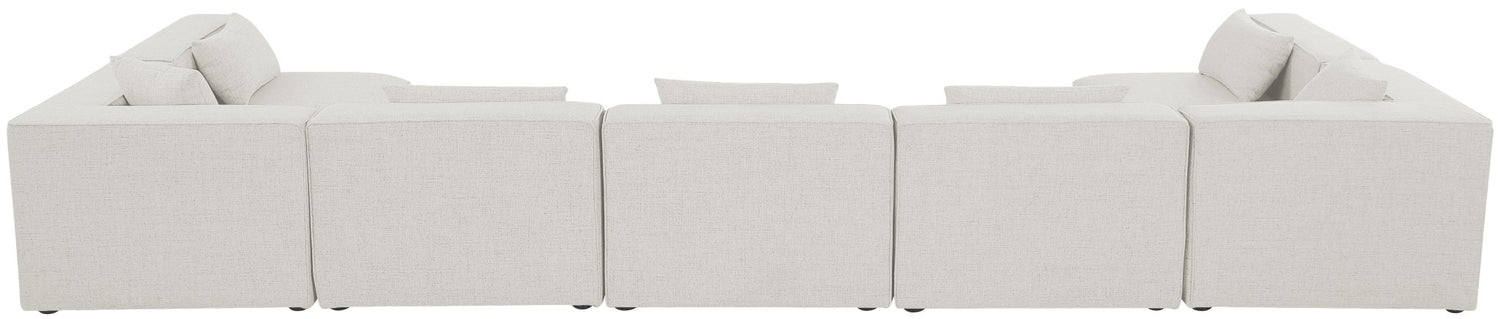 Cube - Modular Sectional 7 Piece - Cream | Home Elegance USA