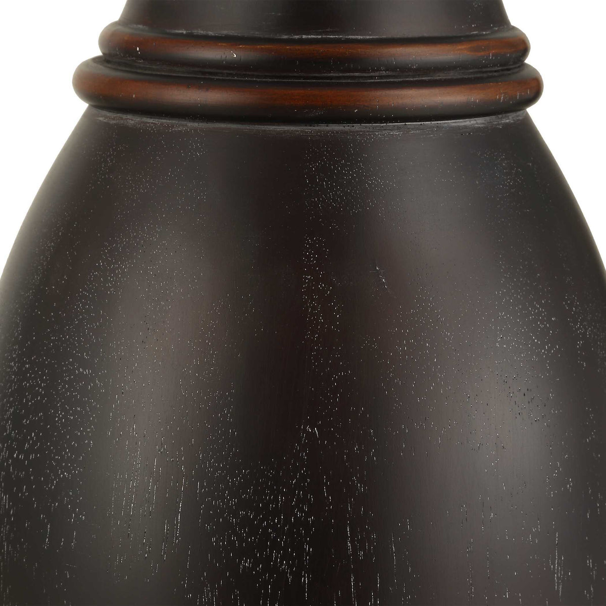 Pravin Floor Lamp Dark Wood - Black by Uttermost - View 6