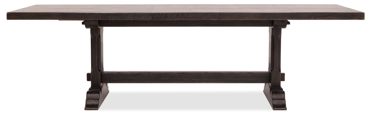 Driftwood Rectangular Dining Table with Two 20-inch Leaves Burnt Timber - Dark Brown by Hooker Furniture - View 3