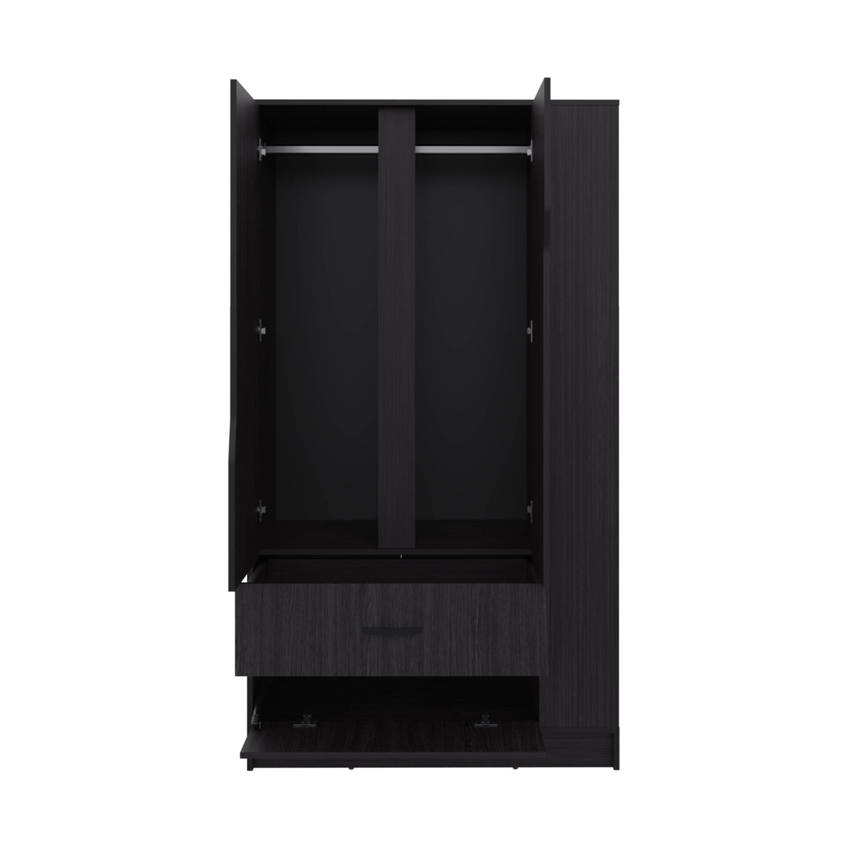 Armoire 71.1' H, 3 Doors, 1 Drawer, Black Wengue - Bedroom - sold by Home Elegance USA