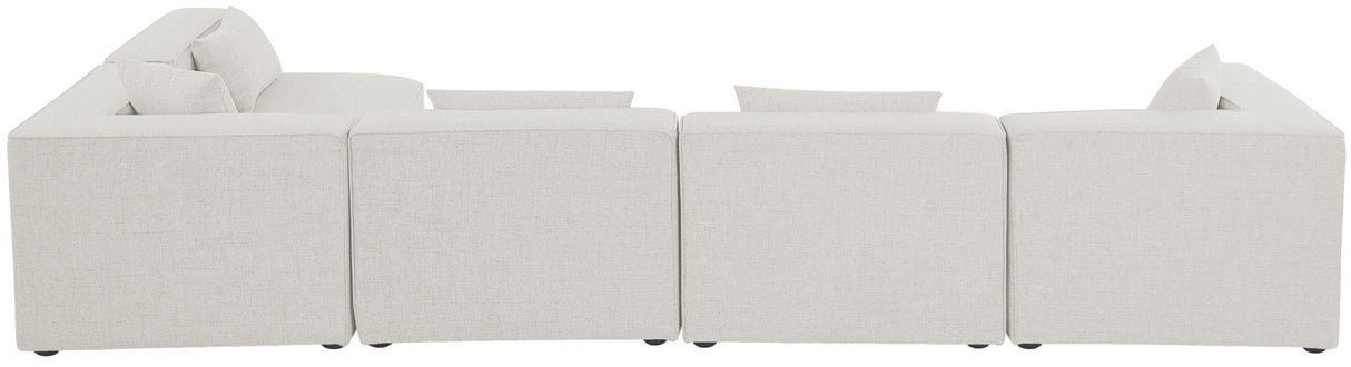Cube - Modular Sectional 5 Piece - Cream | Home Elegance USA