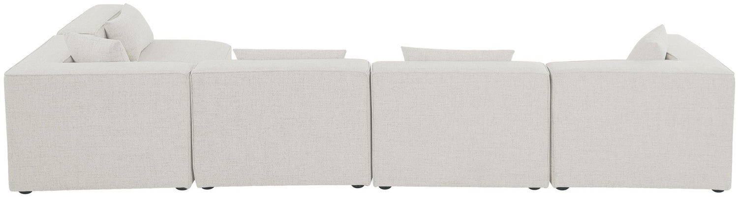 Cube - Modular Sectional 5 Piece - Cream | Home Elegance USA