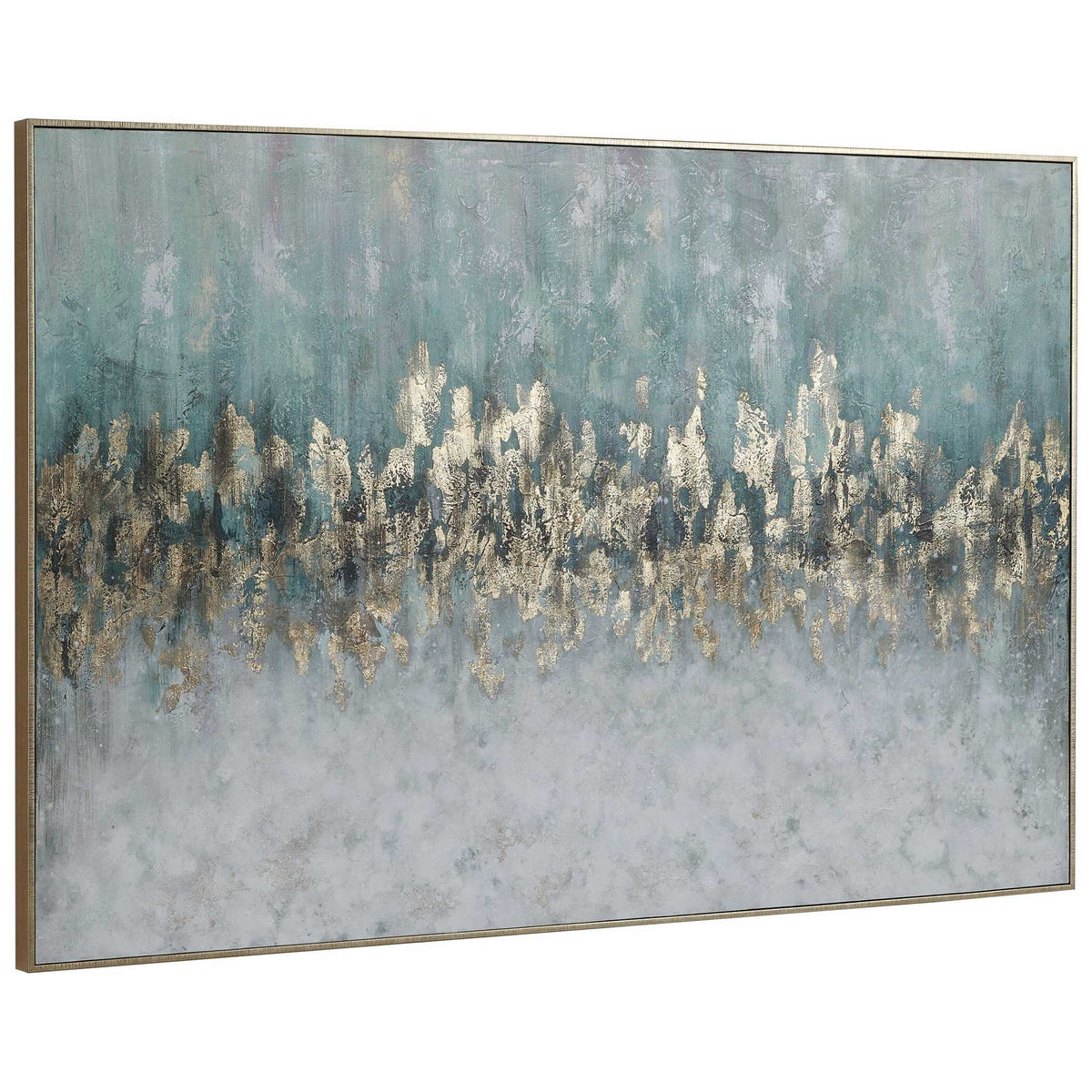 Divide Hand Painted Art - Blue / Beige by Uttermost - View 4