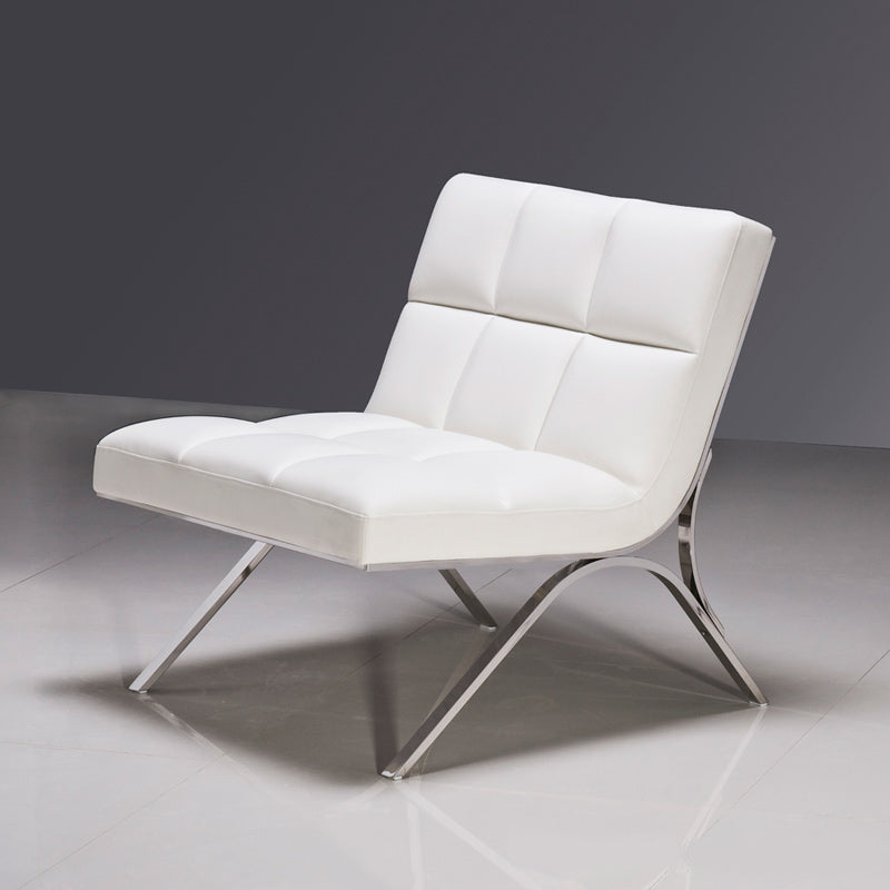 Antimony Mid-Century White Leatherette Sofa Set - View Image 1