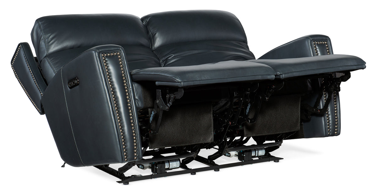 Ruthe Zero Gravity Power Recline Loveseat With Power Headrest - Blue by Hooker Furniture - View 4
