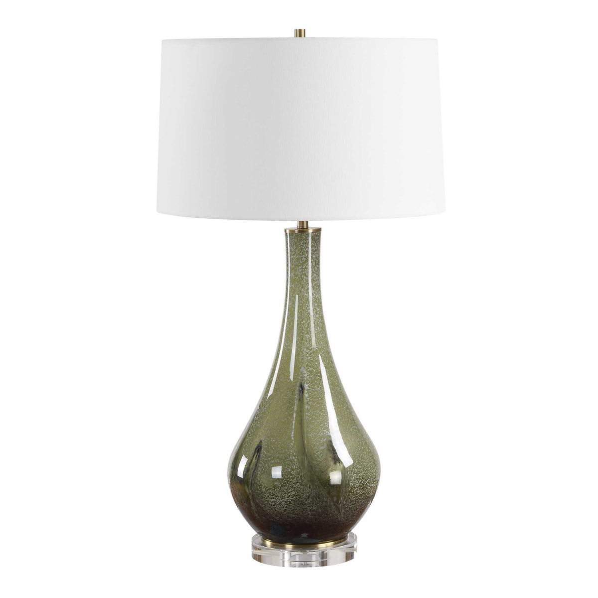 Marist Table Lamp - Green by Uttermost - View 2
