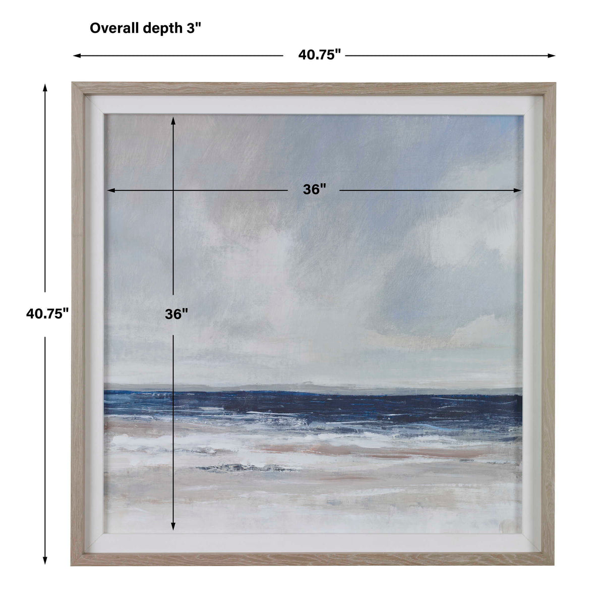 Distant Land Framed Print - Blue by Uttermost - View 6
