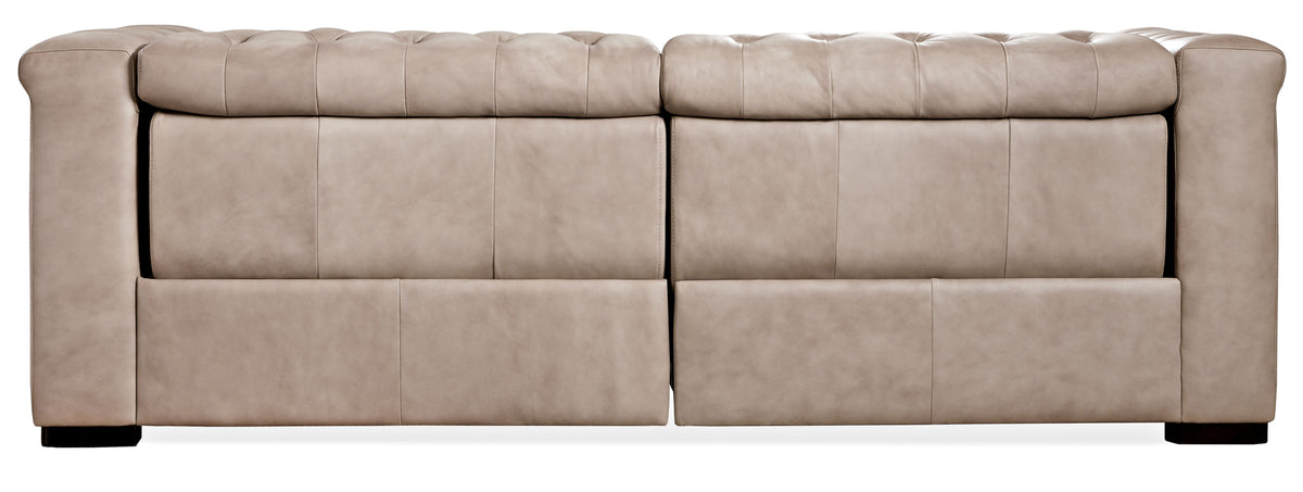 Savion 2 Over 2 Sofa With Power Recline & Power Headrest Giovanni Taupe - Beige by Hooker Furniture - View 3