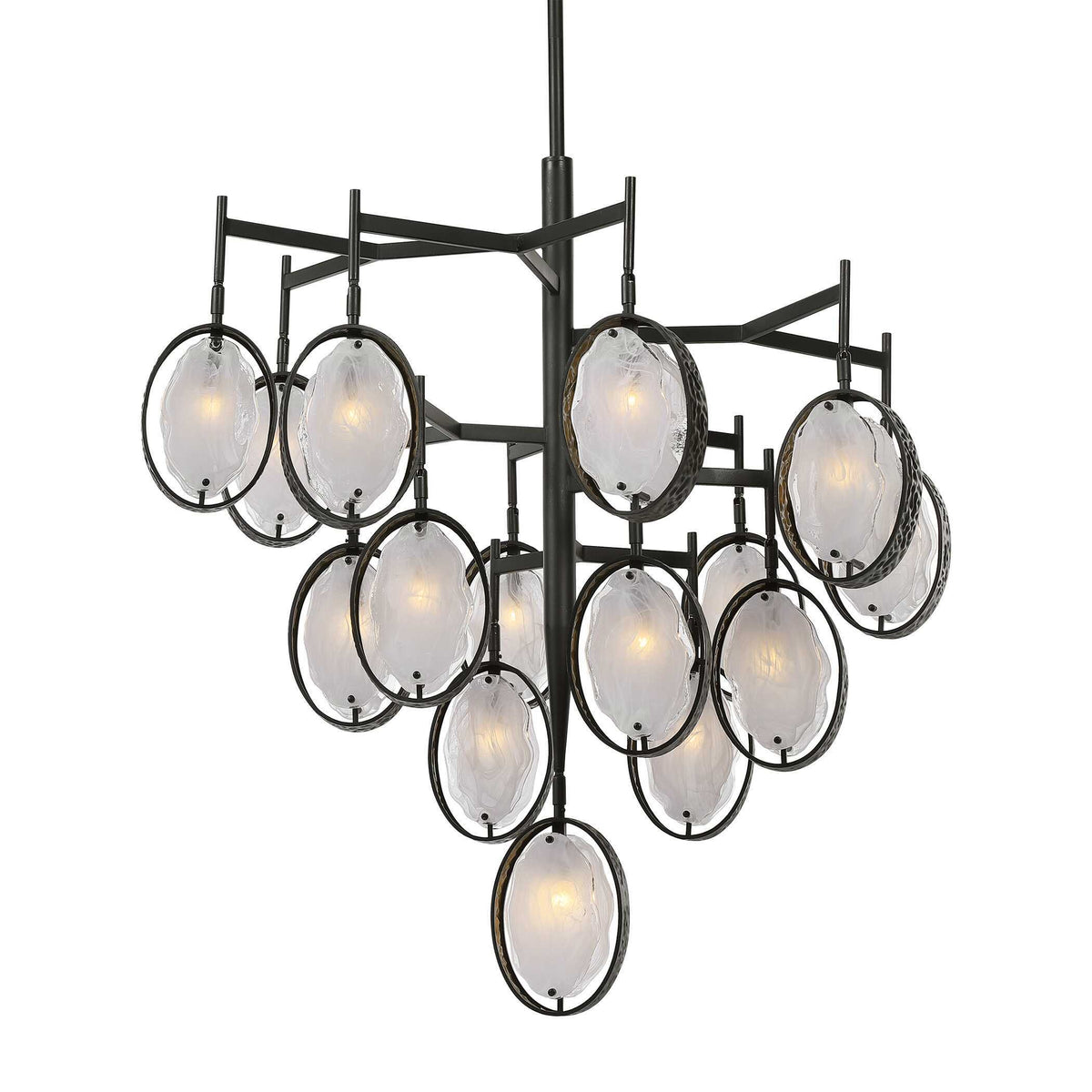 Maxin 15 Light Large Chandelier - Bronze / Silver by Uttermost - View 1