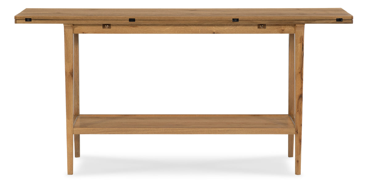 Cashiers Flip-Top Console Table Almond - Light Brown by Hooker Furniture - View 2