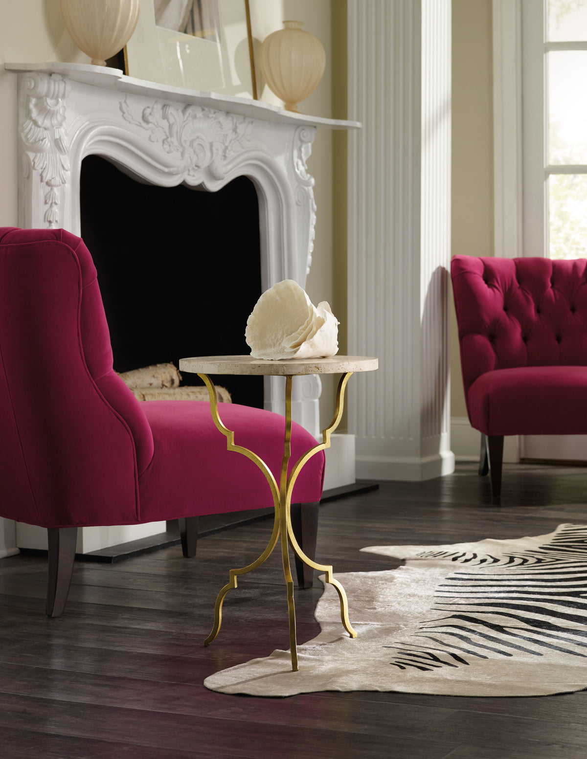 Round Martini Table - Gold by Hooker Furniture - View 2
