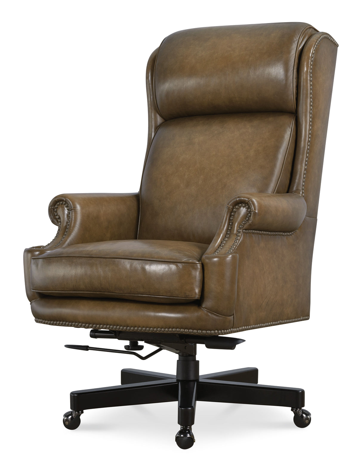 Tucker Executive Swivel Tilt Chair - Dark Brown by Hooker Furniture - View 4