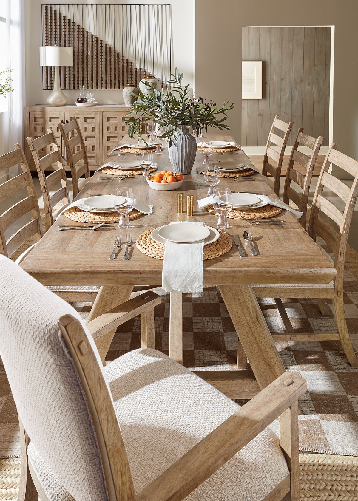 Vineyard Row Buffet - Light Brown by Hooker Furniture - View 5