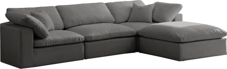 Cozy - Modular Sectional 4 Piece Cloud - Grey | Home Elegance USA