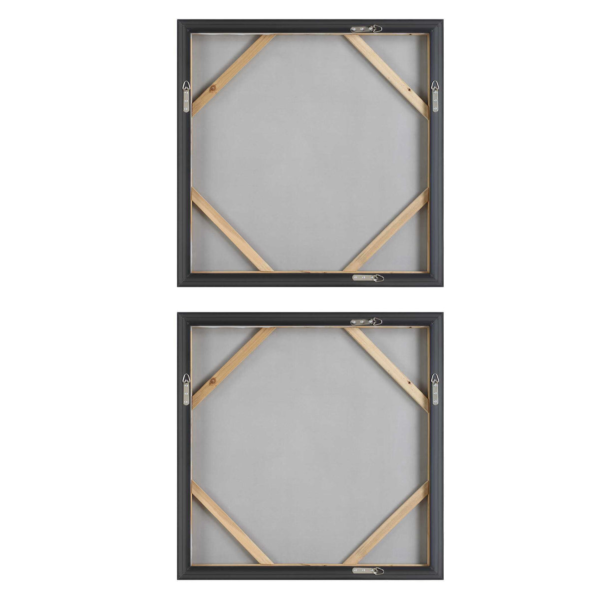 Unpredictable Hand Painted Canvases (Set of 2) - Gray by Uttermost - View 6