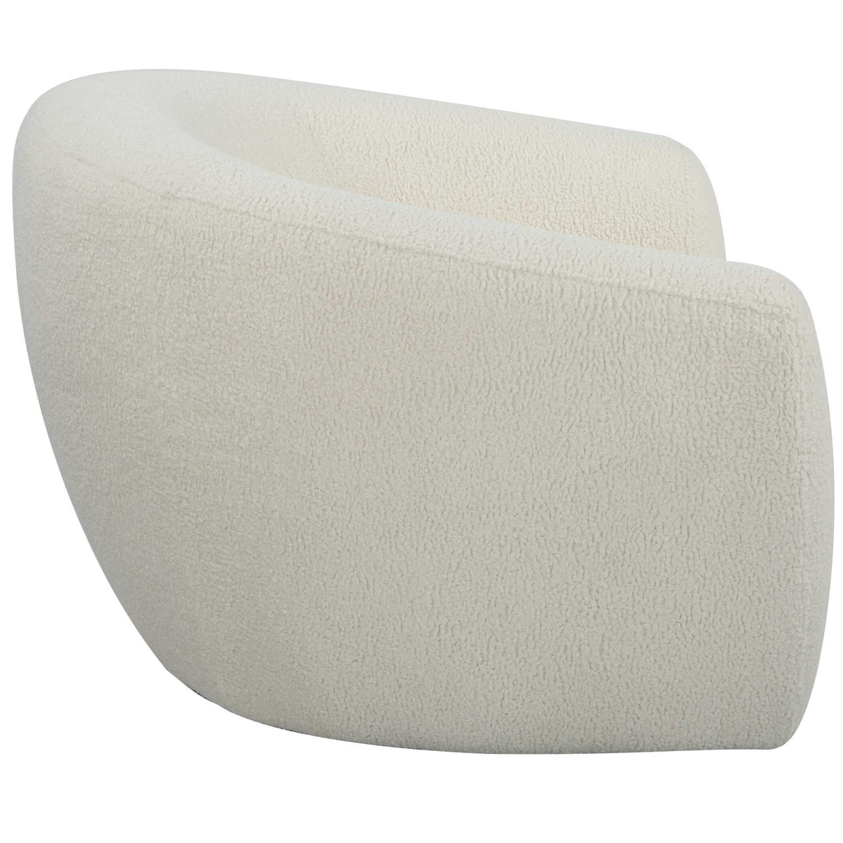 Capra Art Deco White Swivel Chair by Uttermost - View 10