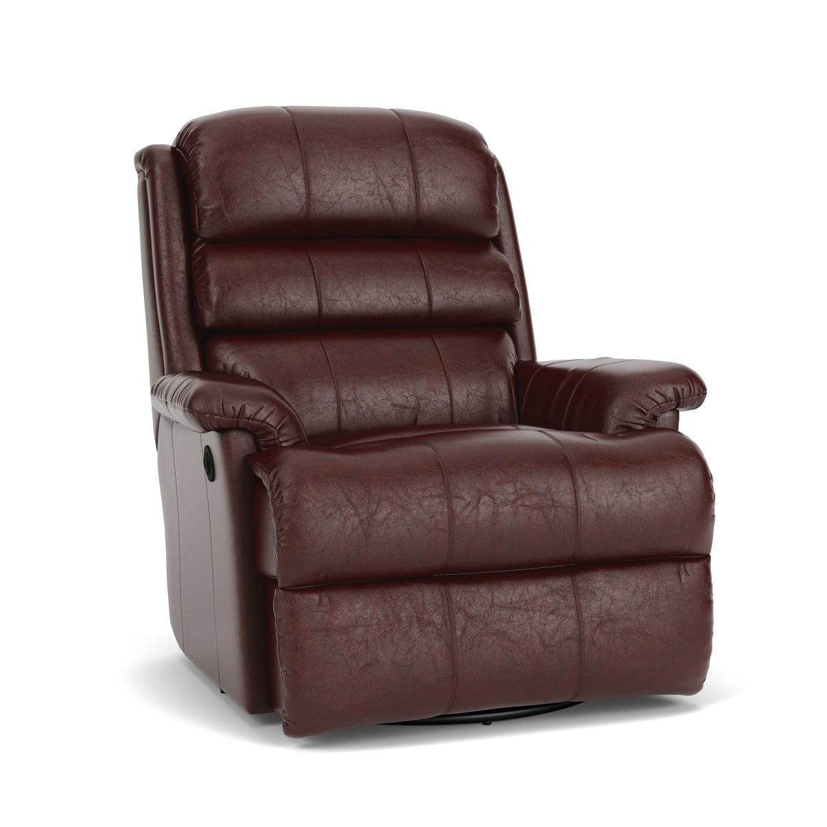Yukon Transitional Leather Swivel Gliding Recliner | Flexsteel