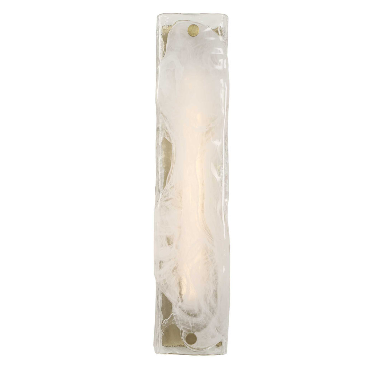 Taffy 1 Light LED Swirl Glass Sconce - White by Uttermost - View 4