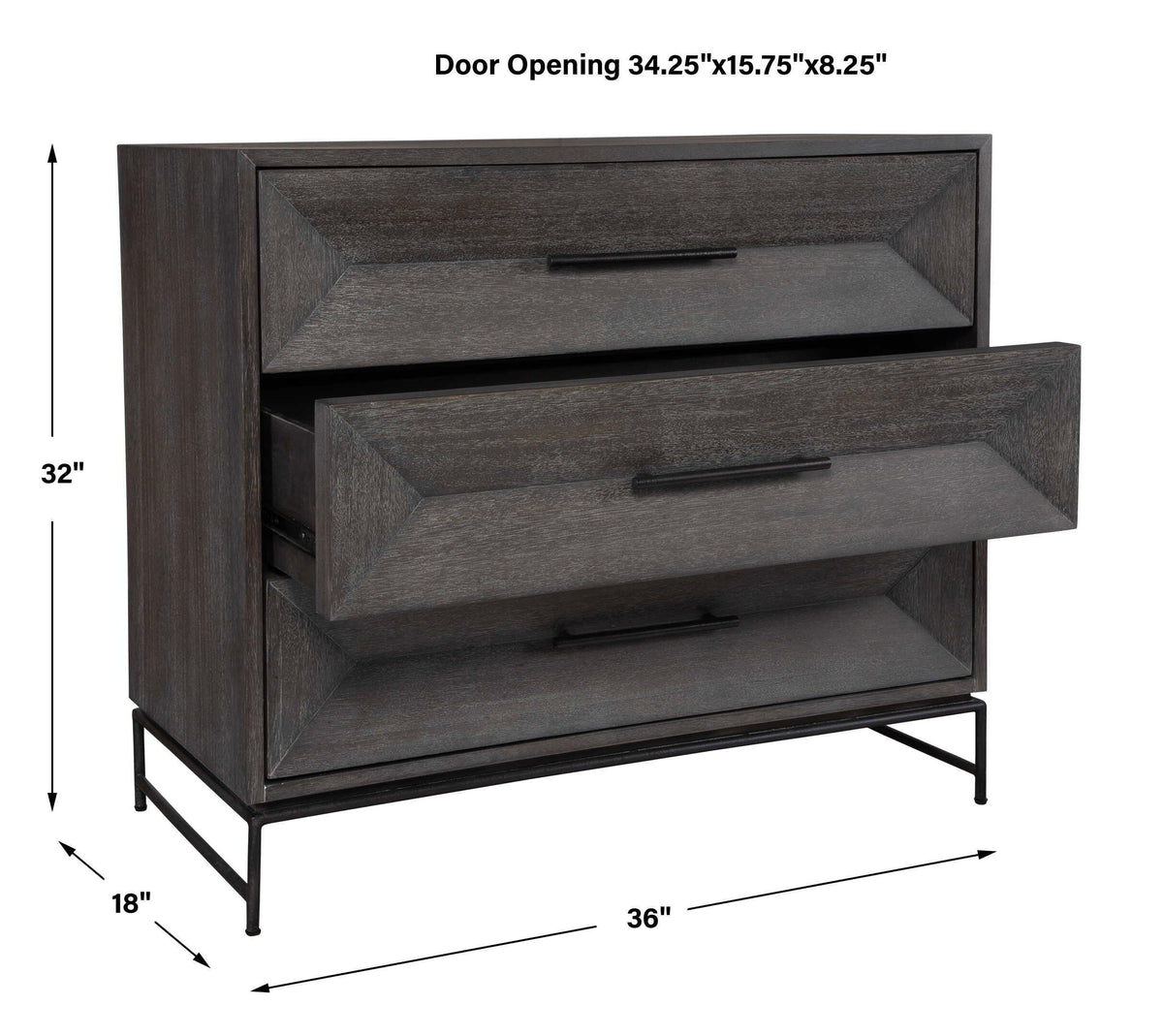 Knox Dark Walnut Accent Chest - Dark Brown by Uttermost - View 11