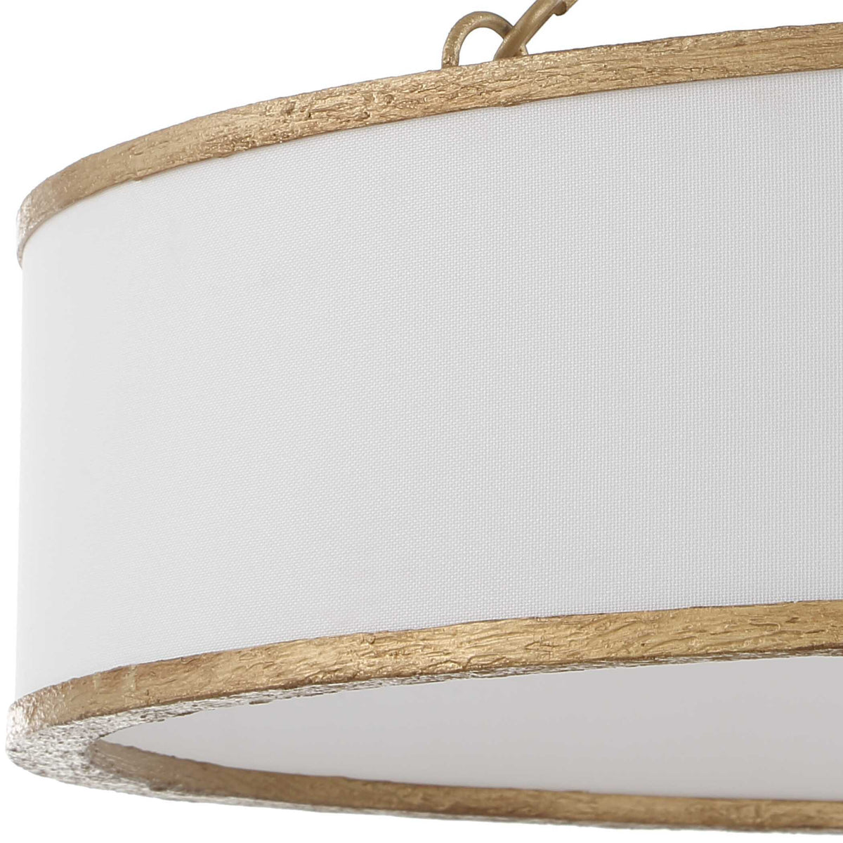 Algiers 8 Light Drum Pendant - Gold / White by Uttermost - View 12