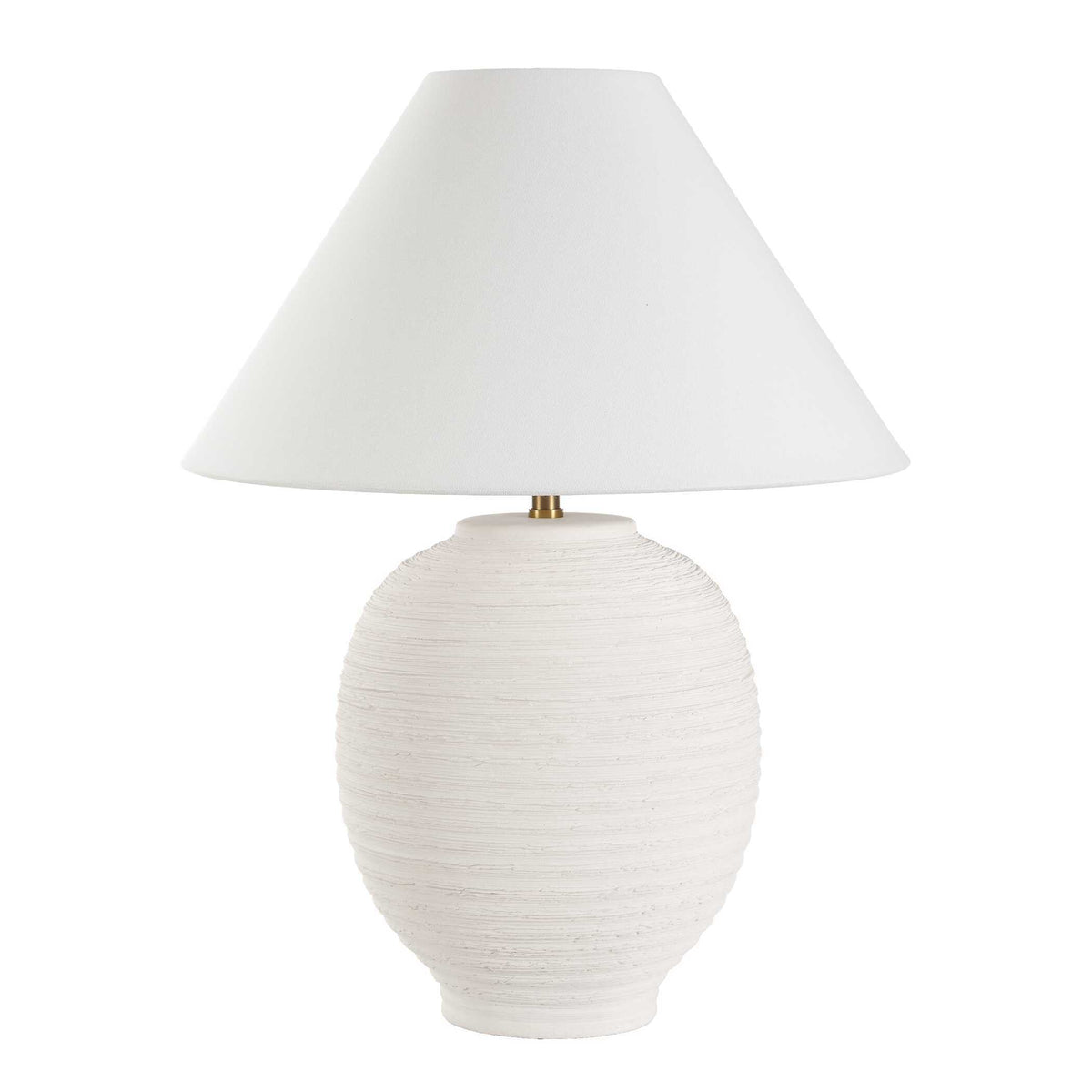 Rocio Ceramic Table Lamp - White by Uttermost - View 3
