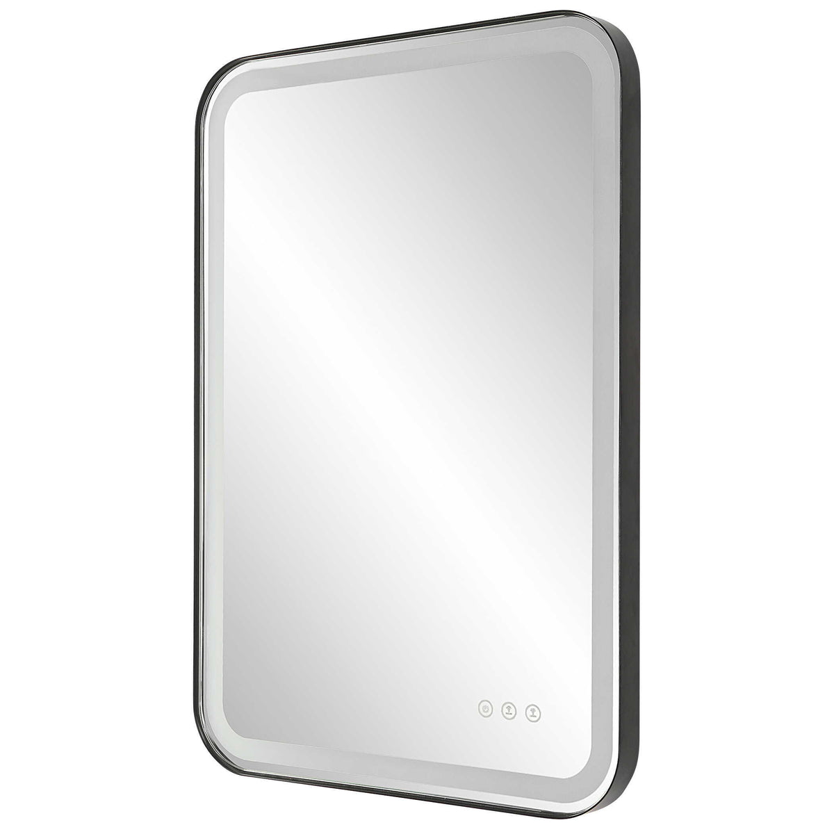 Crofton Vanity Mirror Black & Silver - Black / Silver by Uttermost - View 6