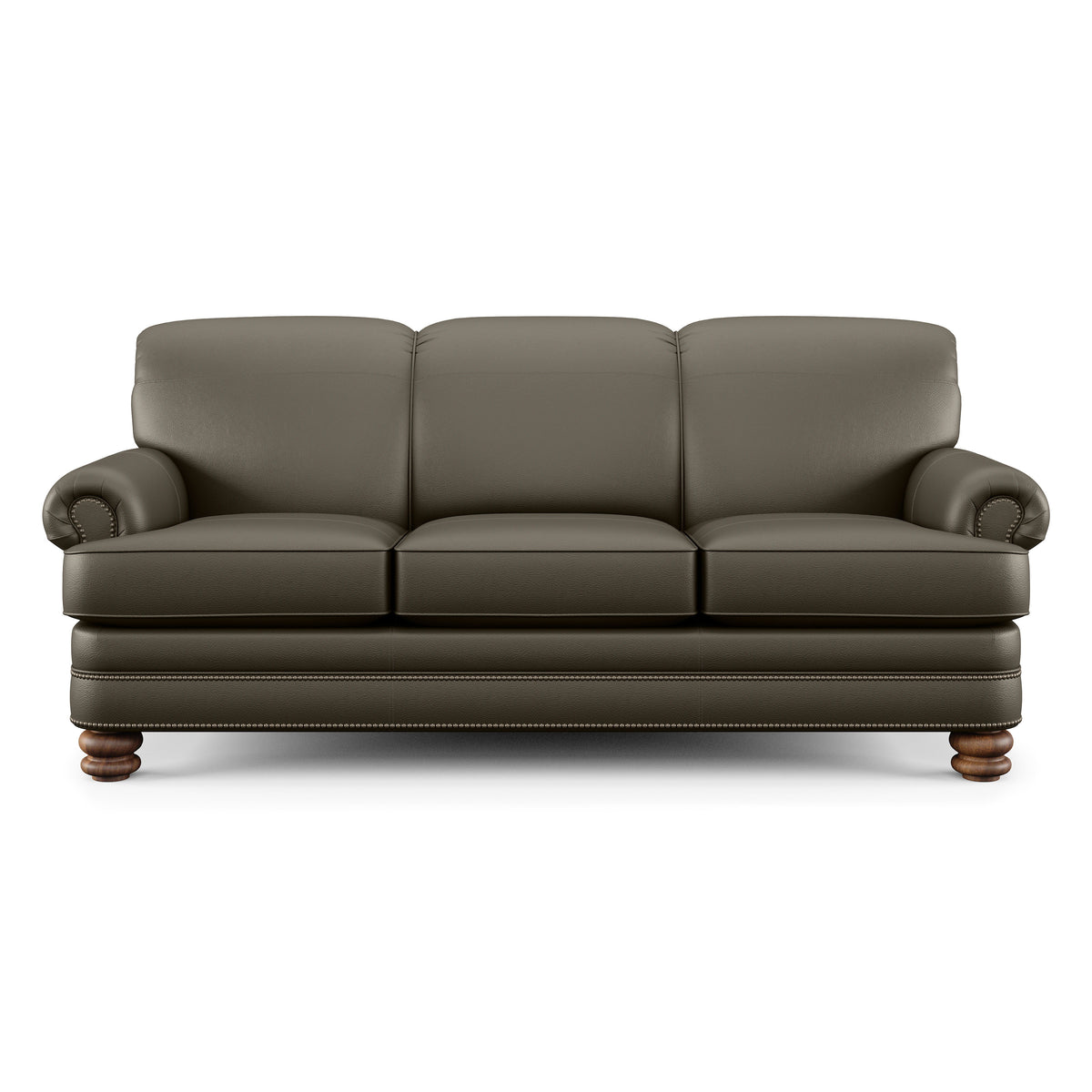 Bay Bridge Leather Sofa, Nailhead Trim | Flexsteel