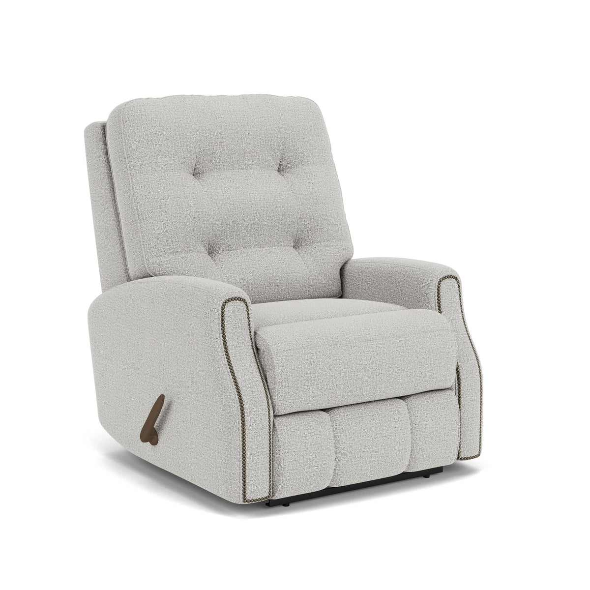 Devon Transitional Fabric Rocking Recliner With Nailhead Trim | Flexsteel