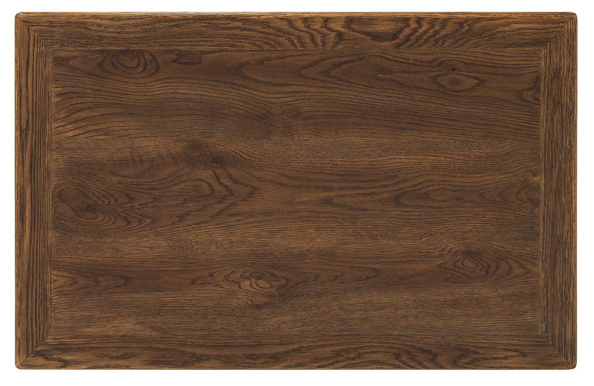 Driftwood Open Shelf Cabinet Worn Saddle - Dark Brown by Hooker Furniture - View 6