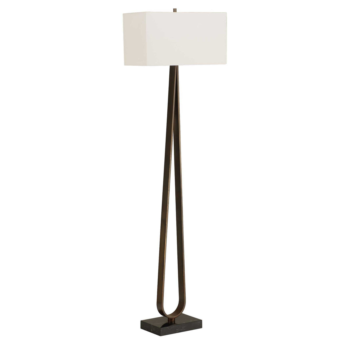 Galloway Minimalist Floor Lamp - Bronze / Black by Uttermost - View 3