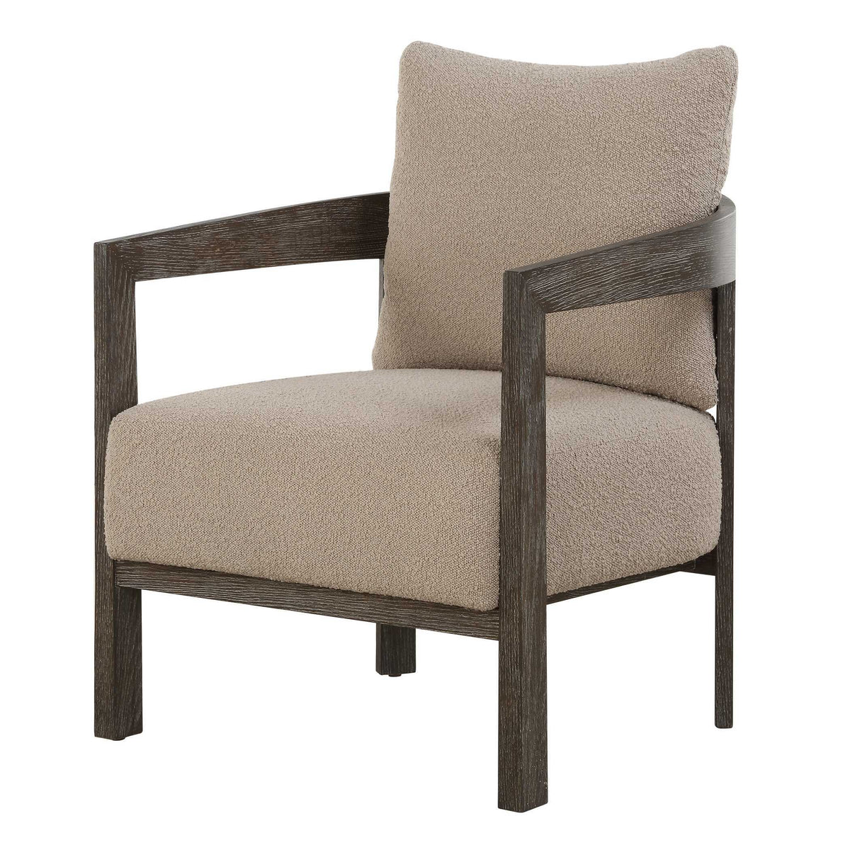 Sienna Sand Fabric Accent Chair - Light Brown by Uttermost - View 4