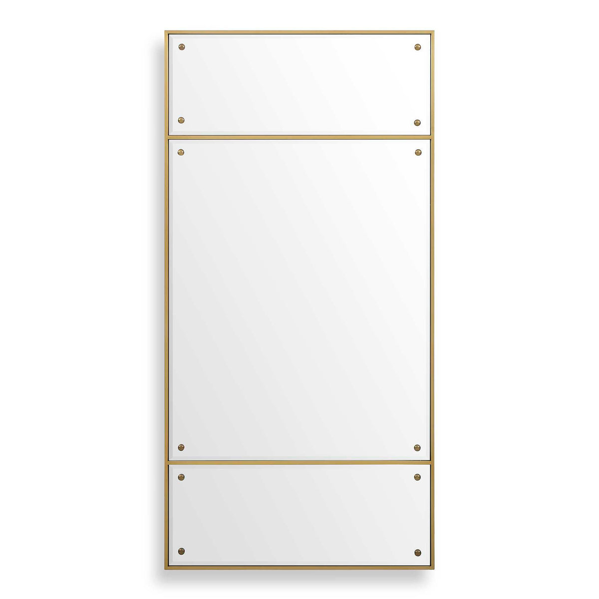 Wrenton Rectangular Mirror Brass - Gold by Uttermost - View 1