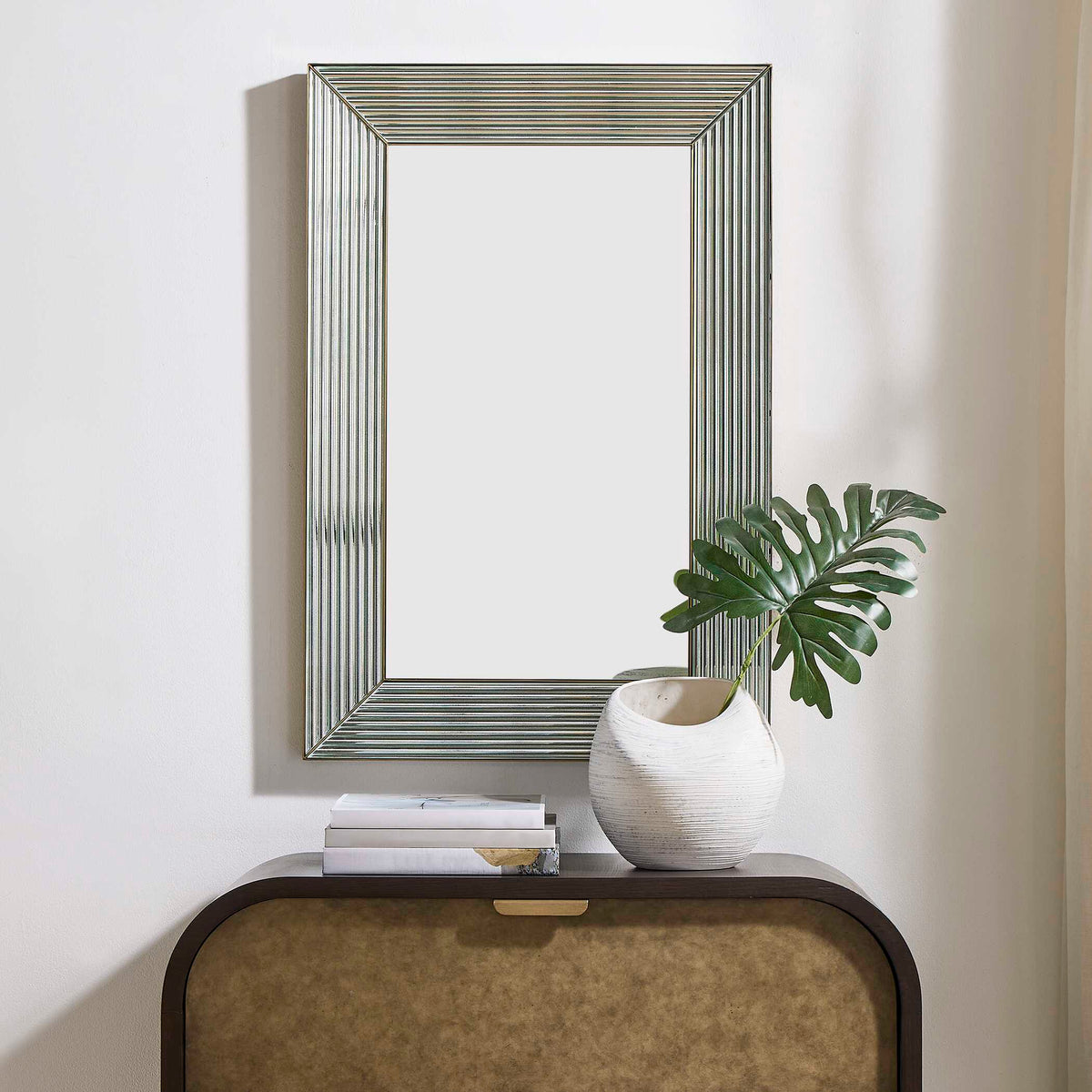 Illuminate Mirror Antique Brass - Gold by Uttermost - View 2