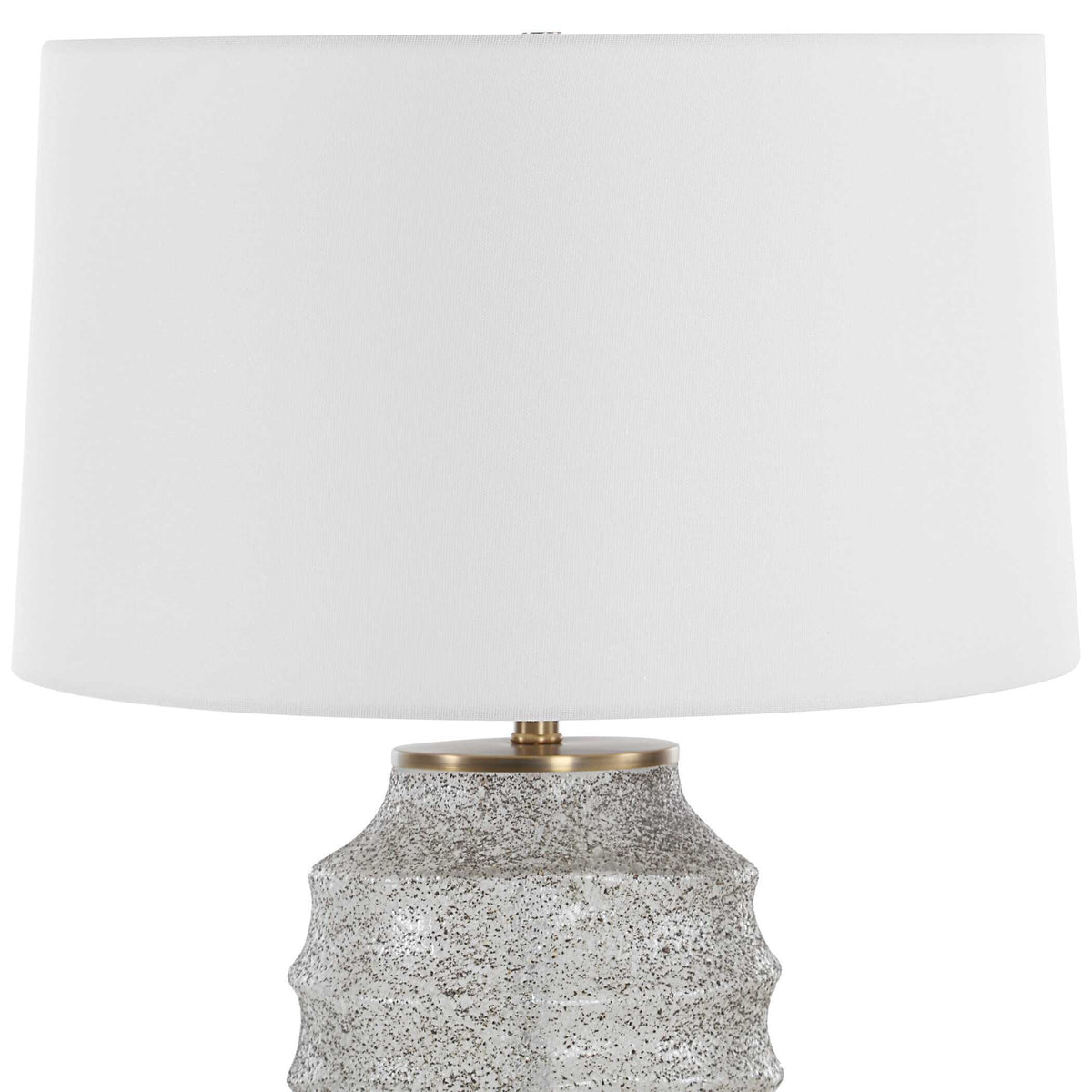 Acosta Ribbed Table Lamp - Gray / Bronze by Uttermost - View 5