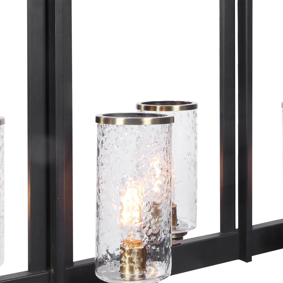 Jarsdel 6 Light Industrial Island Light - Black by Uttermost - View 8