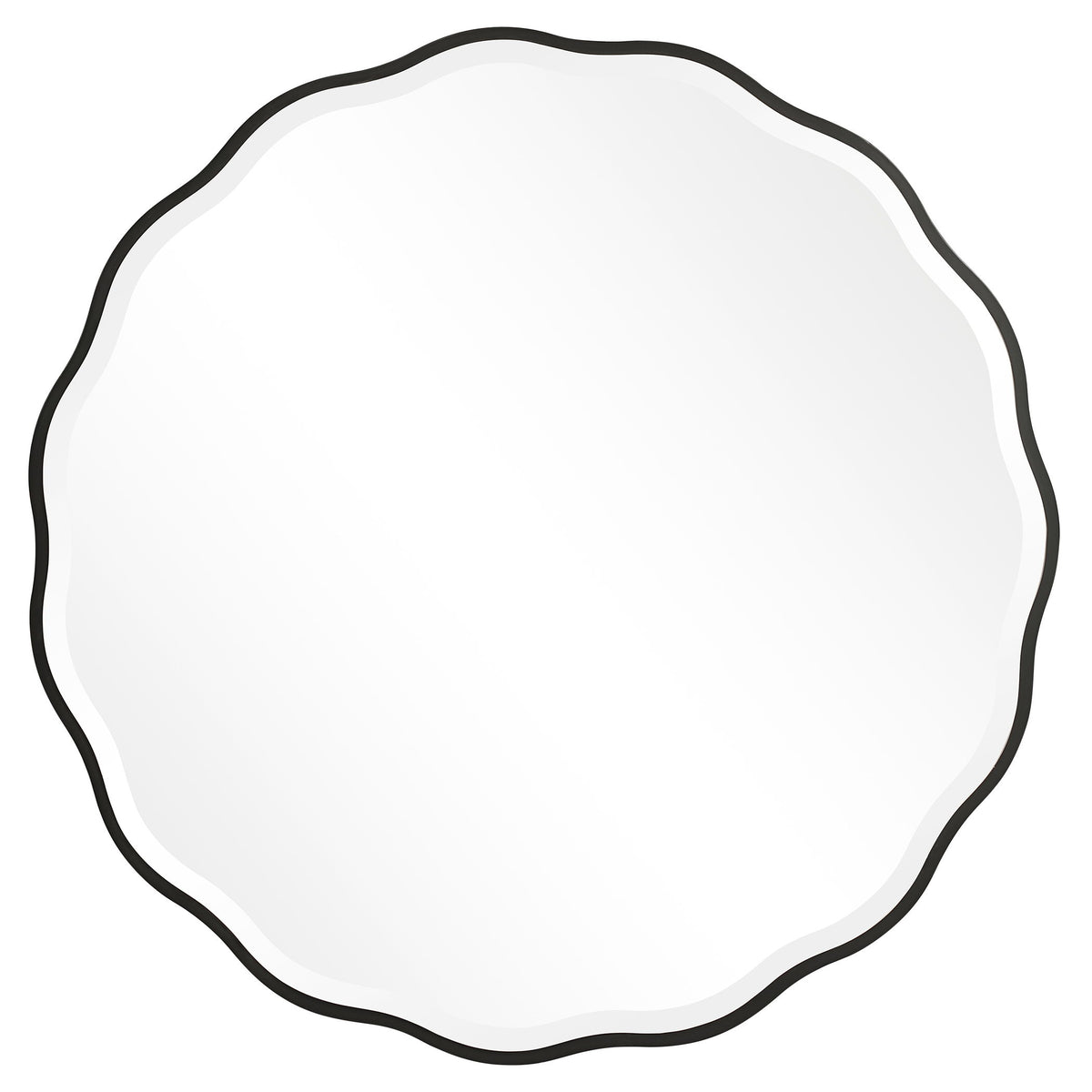 Aneta Round Mirror - Black by Uttermost - View 1