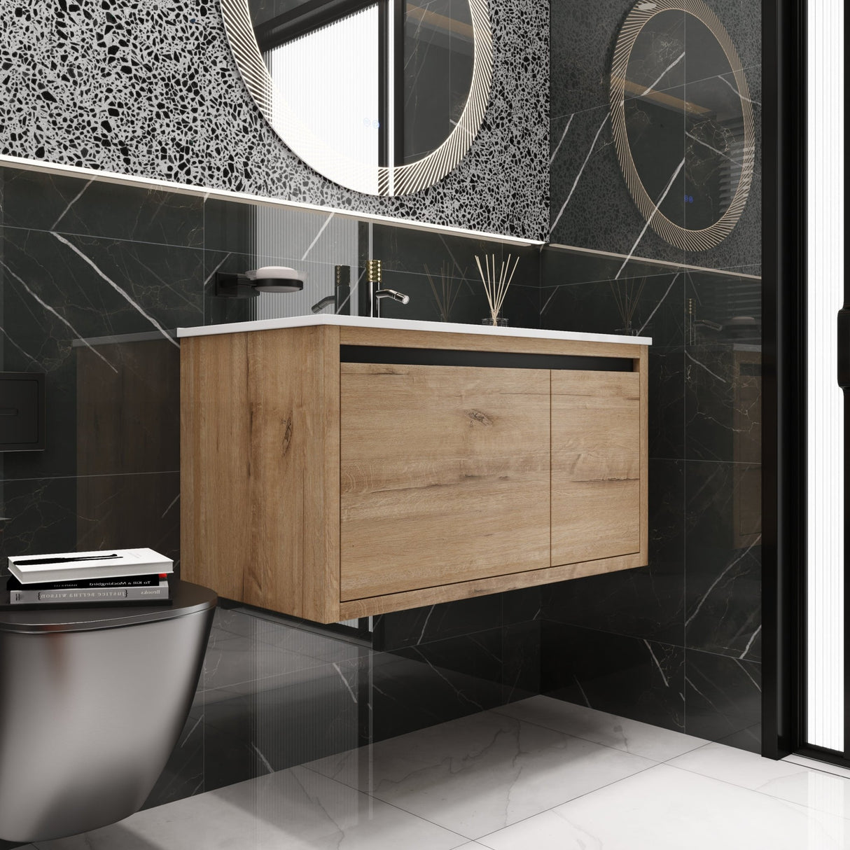 36 Inch Bathroom Vanity With Gel Sink | Home Elegance USA